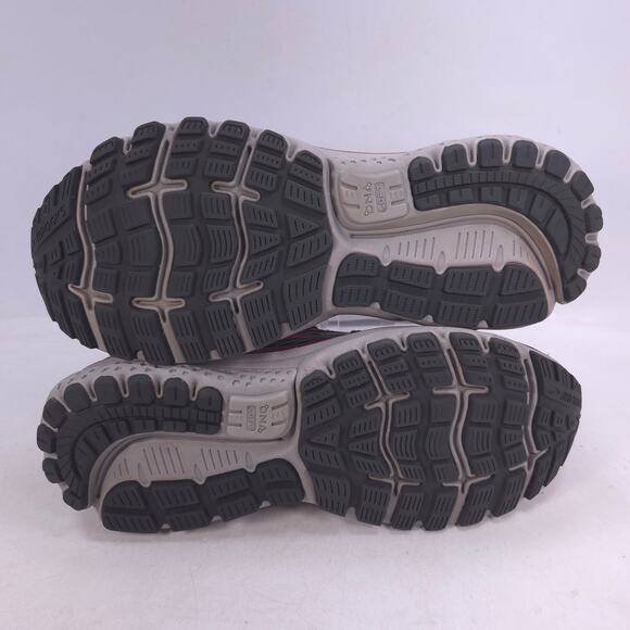 Brooks Ghost 12 Athletic Lace Up Running Shoe Womens Size 7.5 1203051B686 Red - Picture 7 of 10